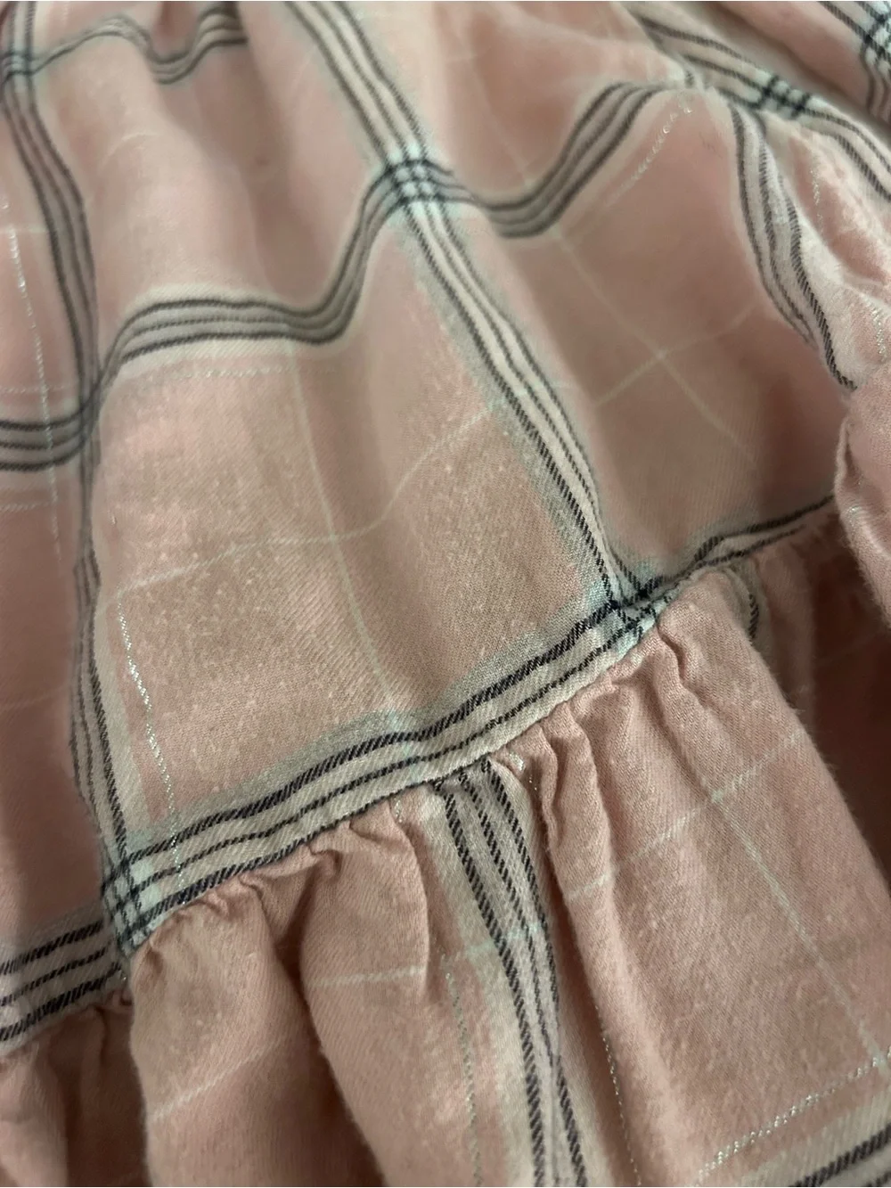 Carters Pink Plaid Ruffle Set with Matching Bloomers. Size 24M